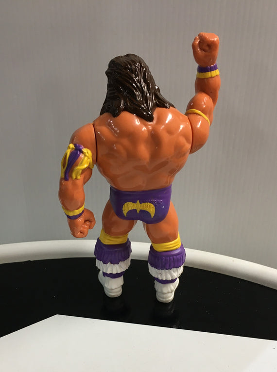 WWF Hasbro Series 3 Ultimate Warrior (Purple Trunks) With Warrior Wham! 1992 Wrestling Action Figure R16407