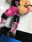 WWF Hasbro Series 4 Bret Hart (Black Shirt Pink Heart) With Hart Attack! 1992 Wrestling Action Figure R7089