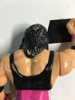 WWF Hasbro Series 4 Bret Hart (Black Shirt Pink Heart) With Hart Attack! 1992 Wrestling Action Figure R7089