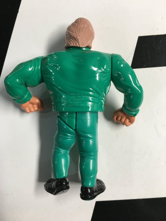 WWF Hasbro Series 2 Million Dollar Man (Green Tux) With Million Dollar Stomp! 1991 Wrestling Action Figure R16403