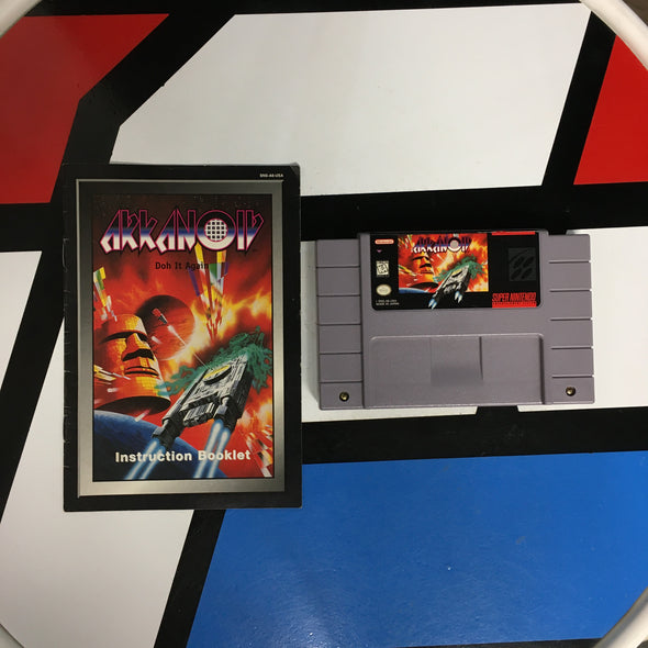 Nintendo SNES Arkanoid Doh It Again Super Nintendo Entertainment System R18321