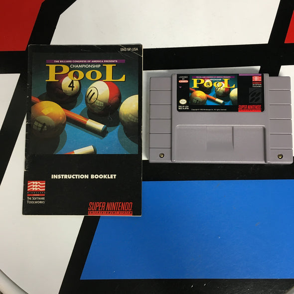 Nintendo SNES Championship Pool Super Nintendo Entertainment System R18331