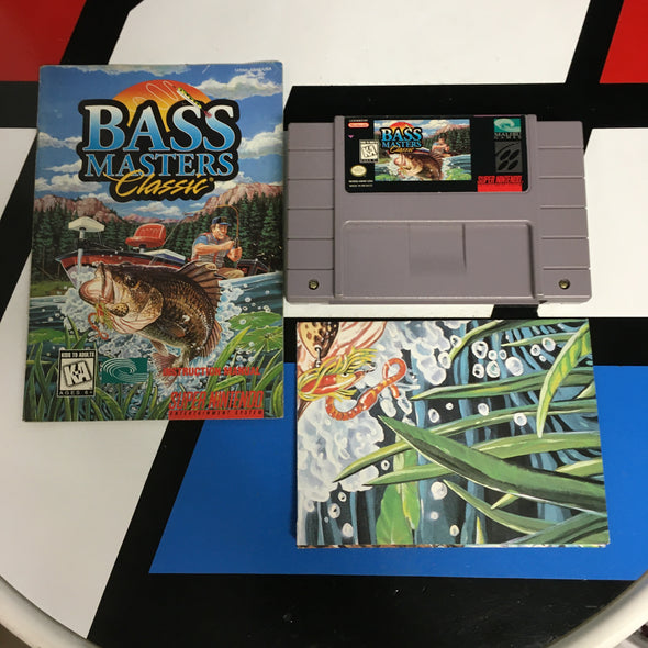 Nintendo SNES Bass Masters Classic Super Nintendo Entertainment System R18332