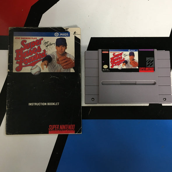 Nintendo SNES Ryne Sandberg Plays Super Bases Loaded Super Nintendo Entertainment System R18326