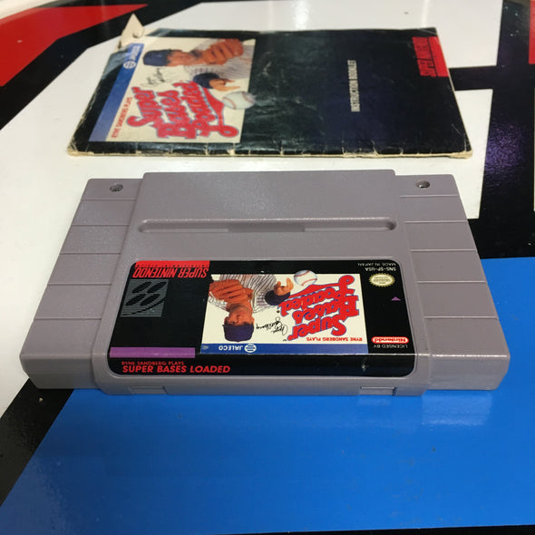 Nintendo SNES Ryne Sandberg Plays Super Bases Loaded Super Nintendo Entertainment System R18326
