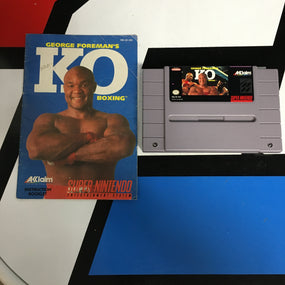 Nintendo SNES George Foreman's KO Boxing Super Nintendo Entertainment System R18325