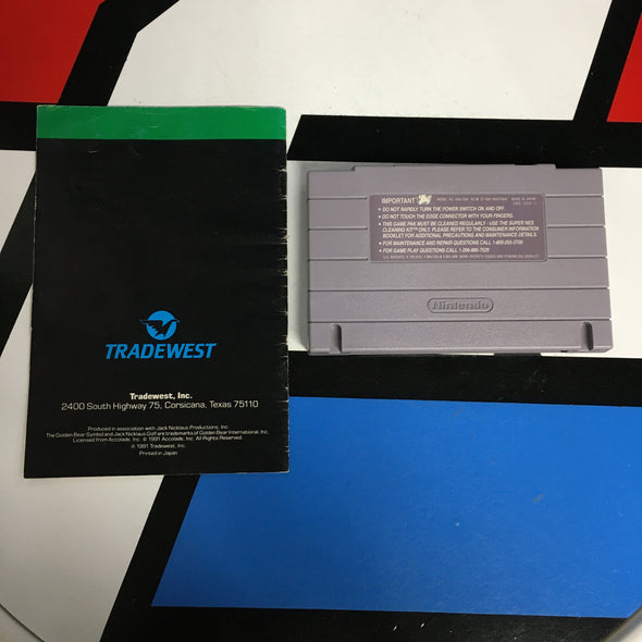 Nintendo SNES Jack Nicklaus Golf Super Nintendo Entertainment System R18329