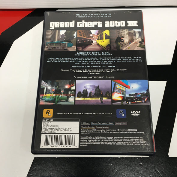 PlayStation PS2 Grand Theft Auto 3 III Greatest Hits R2631