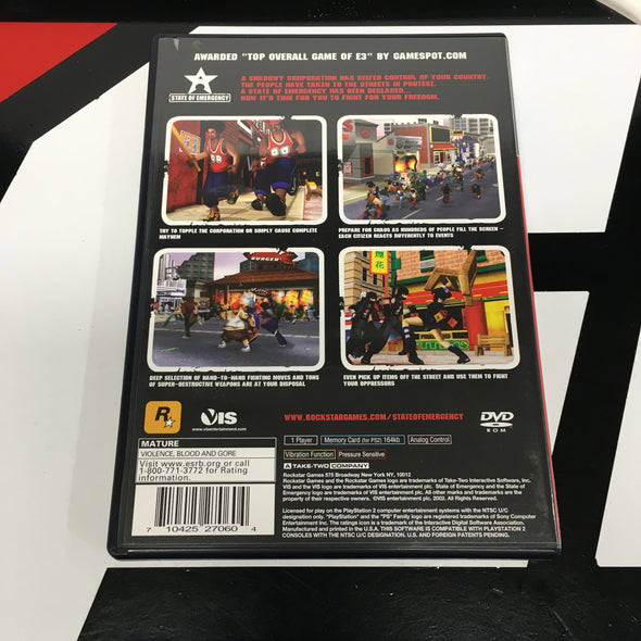 PlayStation PS2 State Of Emergency R8742