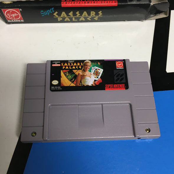 Nintendo SNES CIB Super Caesars Palace Super Nintendo Entertainment System Complete In Box R4617