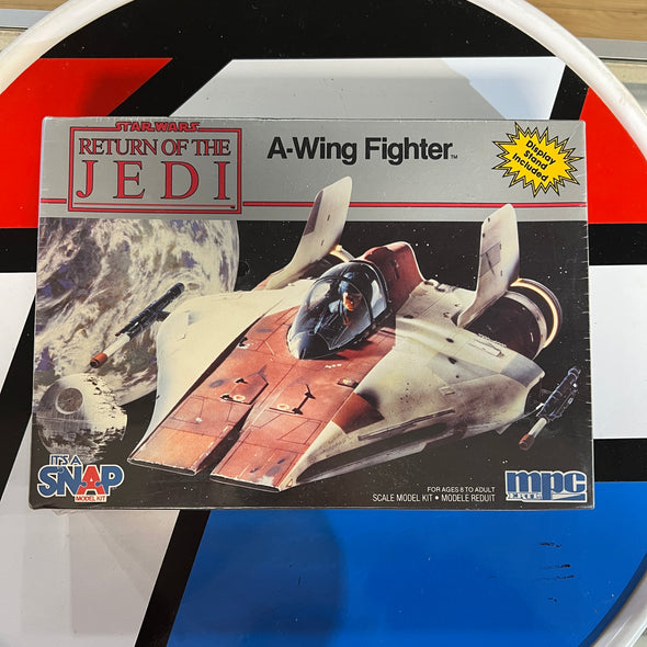 Star Wars ROTJ 1982 6" A-Wing Fighter w/ Display Stand MPC Model Kit R 15530