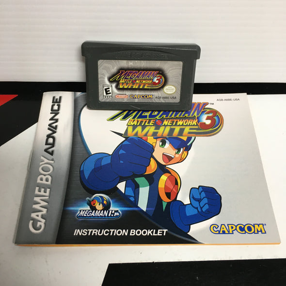 Nintendo Gameboy Advanced Megaman Battle Network 3 White Handheld Video Game Cartridge R18426