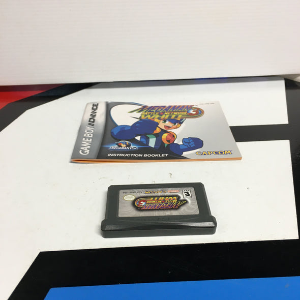 Nintendo Gameboy Advanced Megaman Battle Network 3 White Handheld Video Game Cartridge R18426