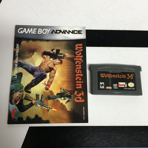 Nintendo Gameboy Advanced Wolfenstein 3d Handheld Video Game Cartridge R18427
