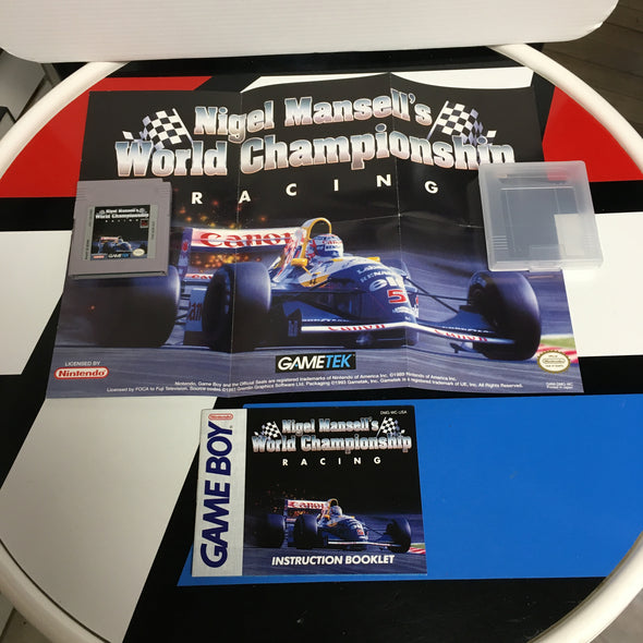 Nintendo Gameboy Nigel Mansell World Championship Racing Handheld Video Game Cartridge R18668