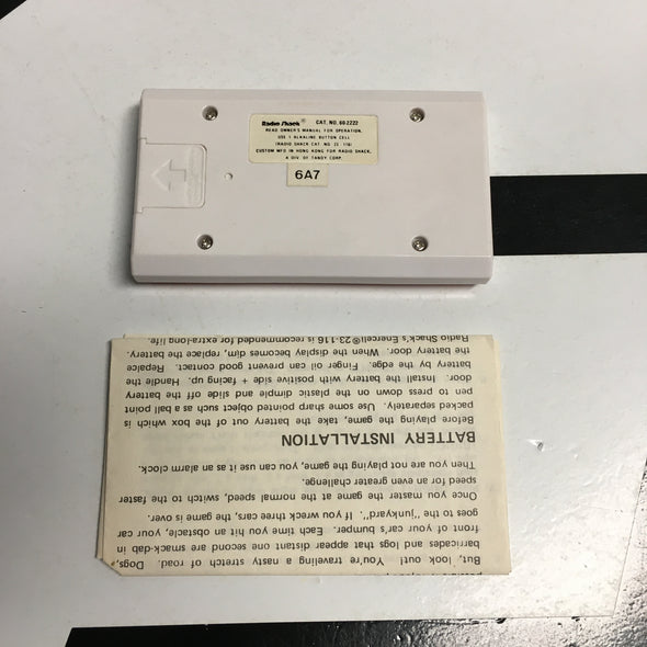 LCD & LED Video Games Highway Square Version Radio Shack Handheld Electronic Game R18669