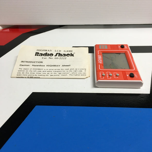 LCD & LED Video Games Highway Square Version Radio Shack Handheld Electronic Game R18669