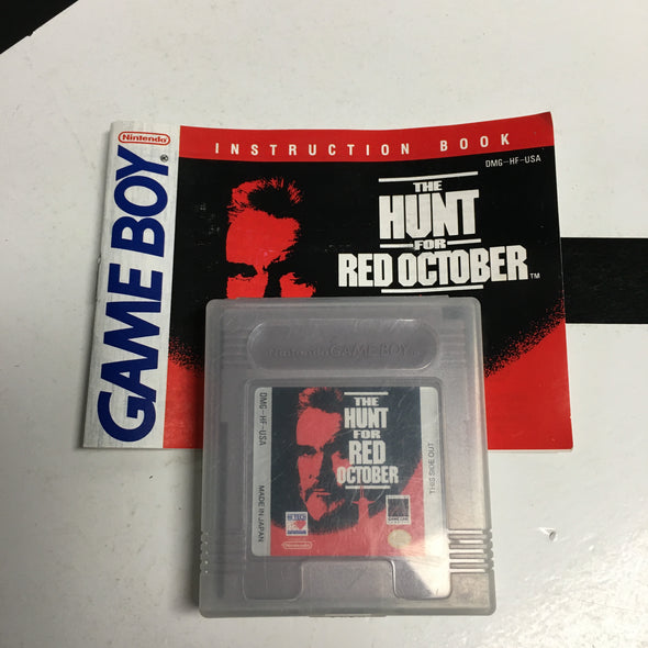 Nintendo Gameboy CIB Hunt For Red October Complete In Box Handheld Video Game Cartridge R18689