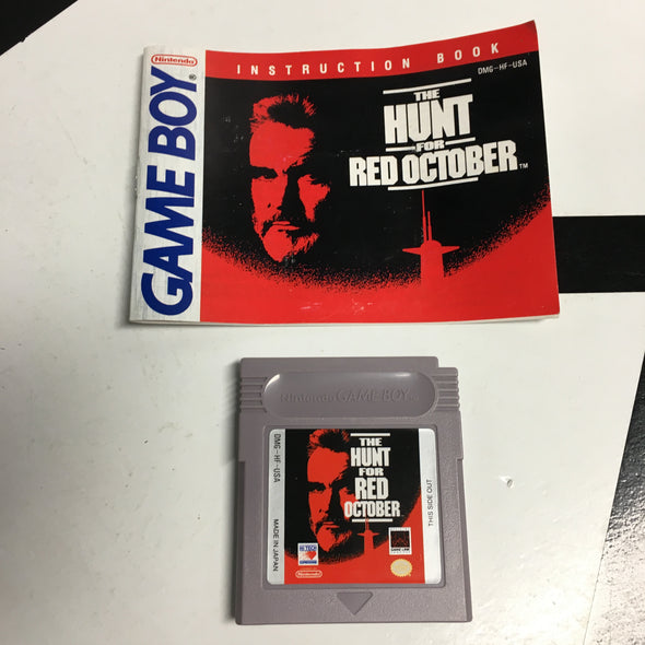 Nintendo Gameboy CIB Hunt For Red October Complete In Box Handheld Video Game Cartridge R18689