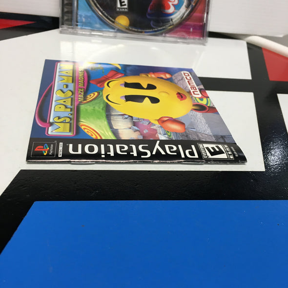PlayStation PS1 Ms. Pac-Man Maze Madness Console Game Disc R18695
