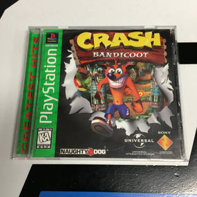 Playstation PS1 PSX Crash Bandicoot Greatest Hits Video Game Console Game Disc R1214