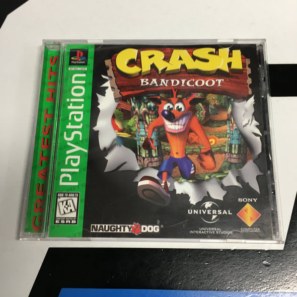 Playstation PS1 PSX Crash Bandicoot Greatest Hits Video Game Console Game Disc R1214