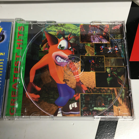 Playstation PS1 PSX Crash Bandicoot Greatest Hits Video Game Console Game Disc R1214