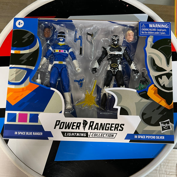 Power Rangers Lightning Collection MMPR In Space Blue Ranger & Psycho Silver Action Figure R 15699