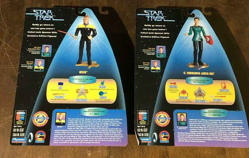 Lot of 2 Playmates Star Trek Voyager Neelix Deep Space 9 Jadzia Dax Sp –  Farpoint Toys