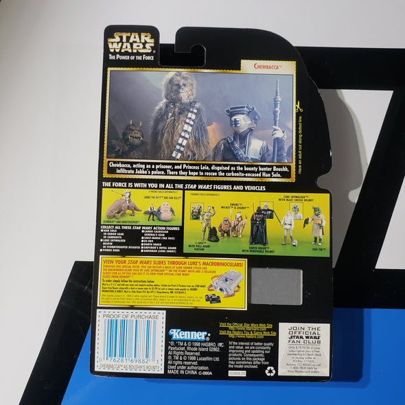 Kenner Star Wars Power of the Force Freeze Frame Chewbacca as Boushh's Bounty POTF Action Figure