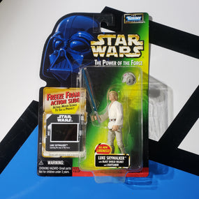 Kenner Star Wars Power of the Force Freeze Frame Luke Skywalker with Blast Shield Helmet POTF Action Figure