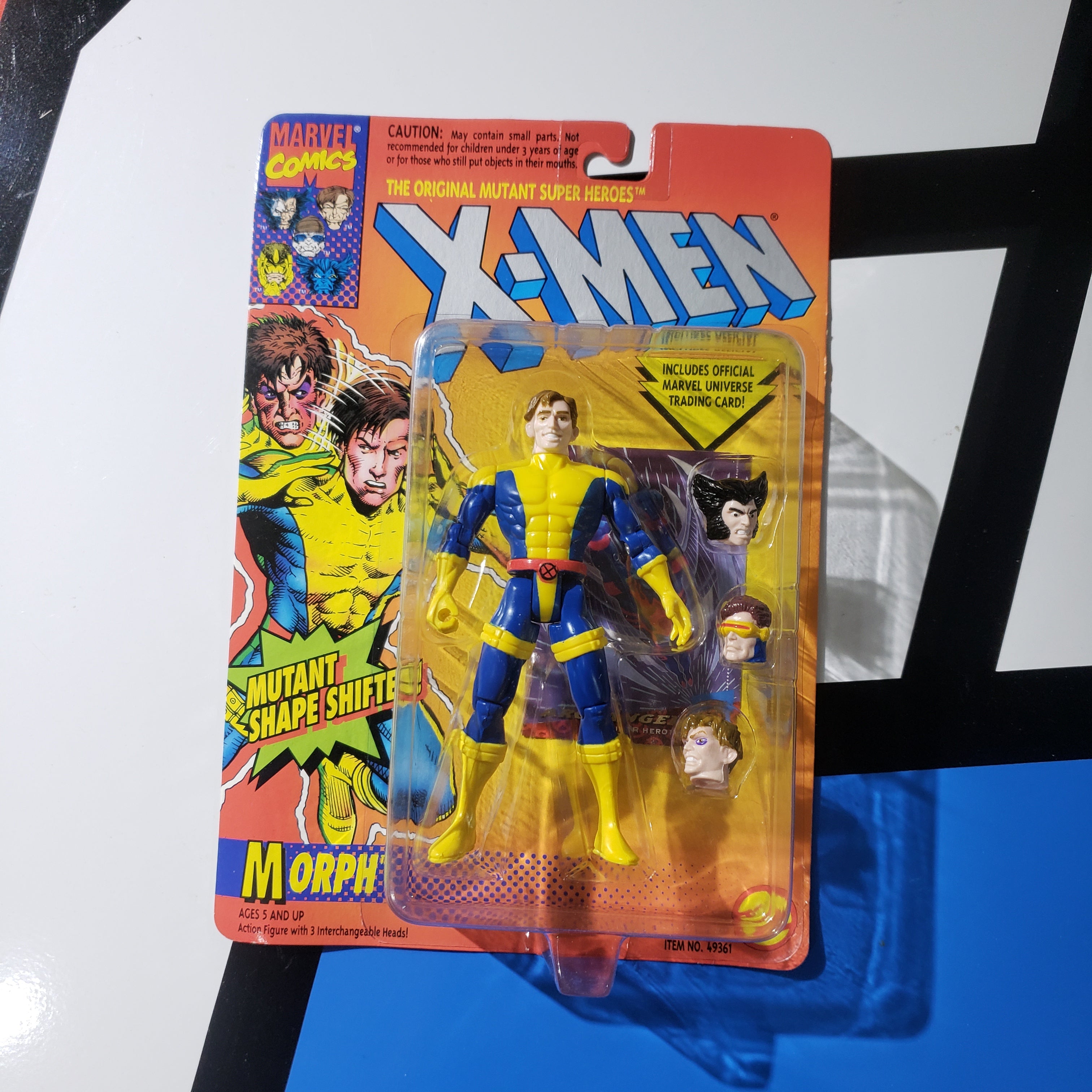 Marvel ToyBiz Uncanny X-Men Morph w/Wolverine & Cyclops Heads Mutant Action  Figure