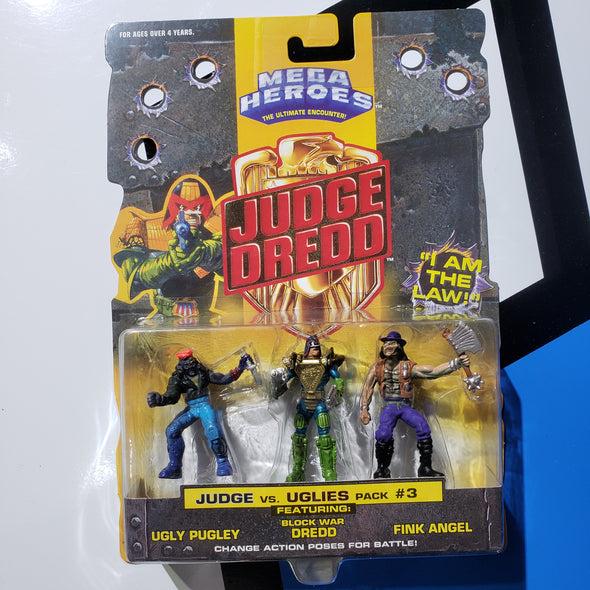 Mattel Judge Dredd Mega Heroes Judge vs. Uglies #3 Action Figure Set