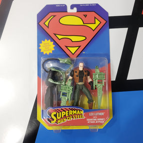 Kenner Superman Man of Steel Lex Luthor with Squirting Hornet Attack Jetpack DC Comics Action Figure