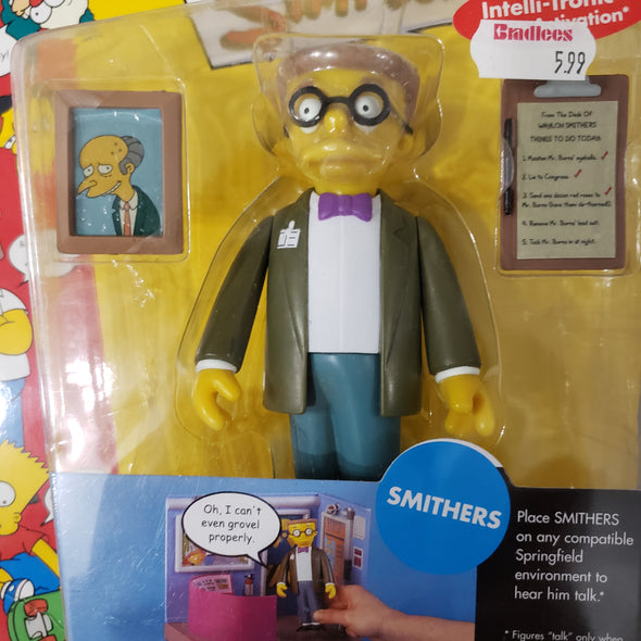 Playmates Simpsons World of Springfield Series 1 Smithers Action Figure