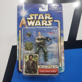 Hasbro Star Wars Saga ROTJ Endor Rebel Soldier Action Figure