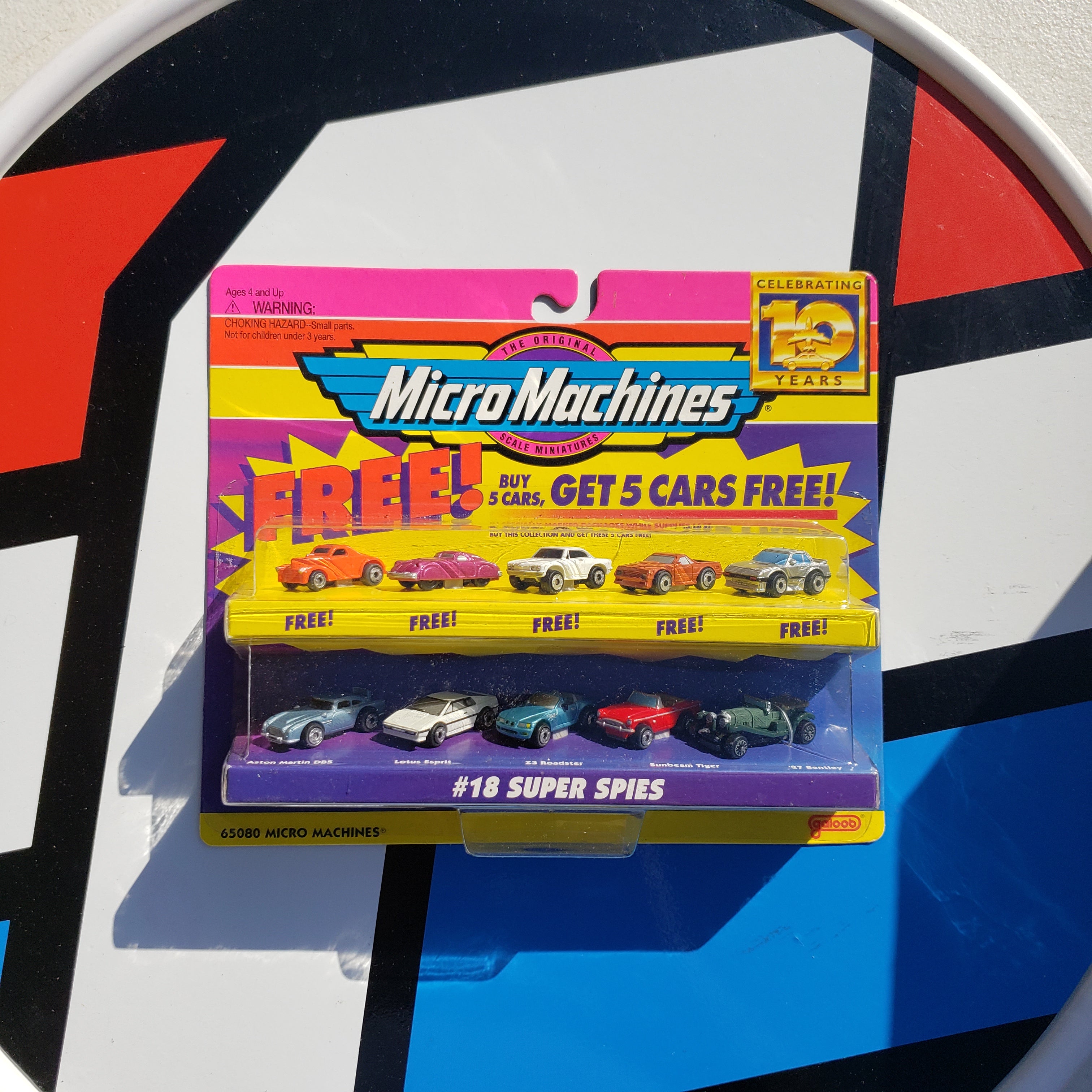 Micro Machines Set #18 Super Spies with 5 Cars Free Bonus 65080