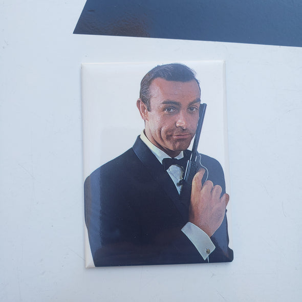 James Bond 007 Sean Connery Rectangular Refrigerator Magnet