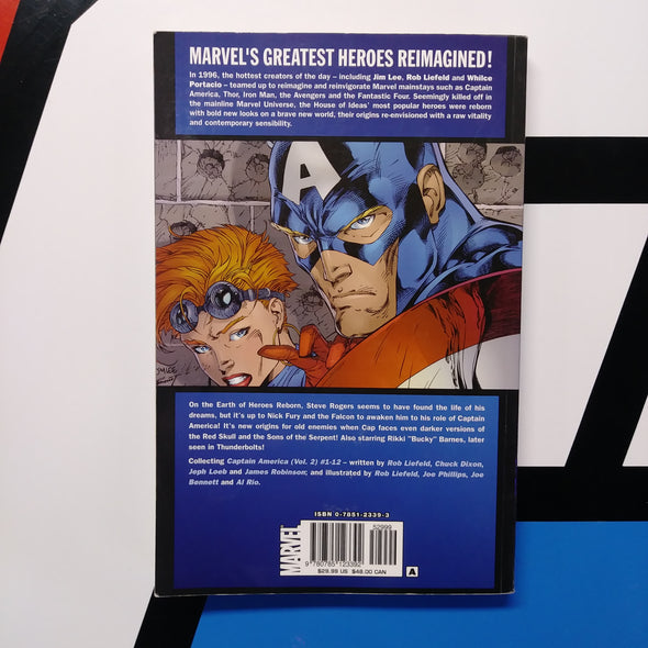 Heroes Reborn: Captain America Liefield Paperback Graphic Novel Marvel Comics TPB