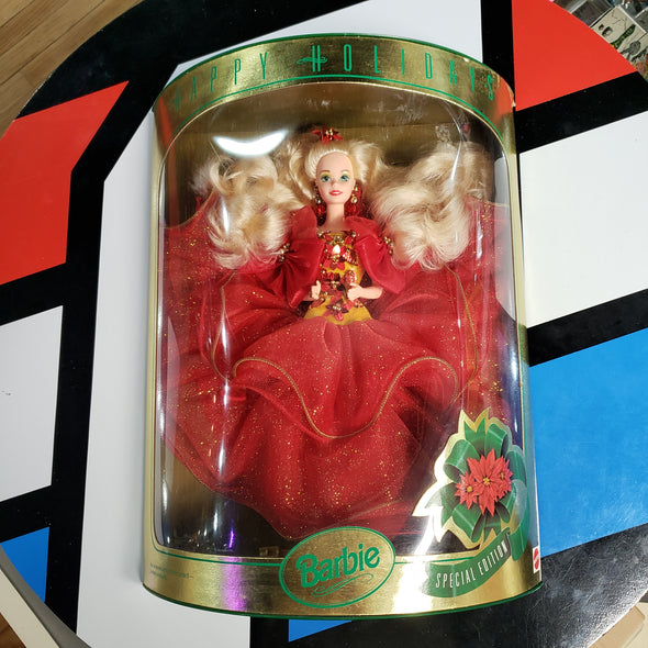 Happy Holidays 1993 Holiday Barbie Special Edition Mattel Fashion Doll Blonde