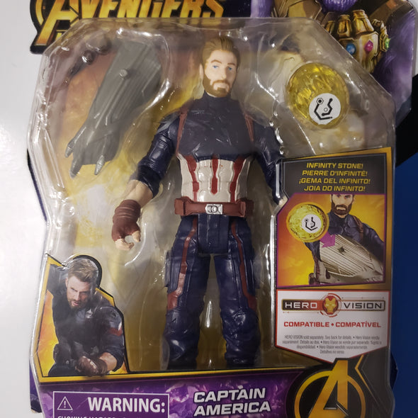 Marvel Avengers Infinity War 6" Captain America Action Figure with Accessory Hasbro