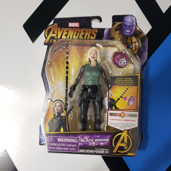 Marvel Avengers Infinity War 6" Black Widow Action Figure with Infinity Stone Hasbro