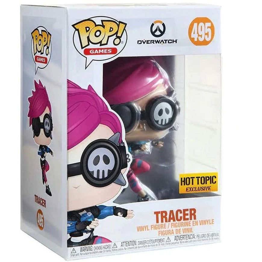 Funko Pop 495 Overwatch Tracer Hot Topic Exclusive Vinyl Bobble