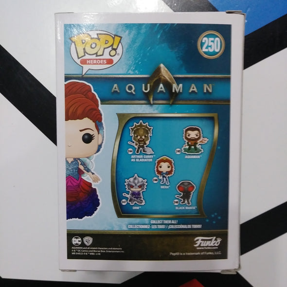 Funko Pop 250 DC Aquaman Mera Gamestop Exclusive Vinyl Bobble-Head Figure