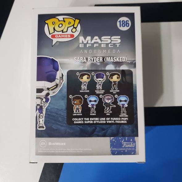 Funko Pop Games Mass Effect Andromeda 186 Sara Ryder Masked GameStop Exclusive Vinyl Figure