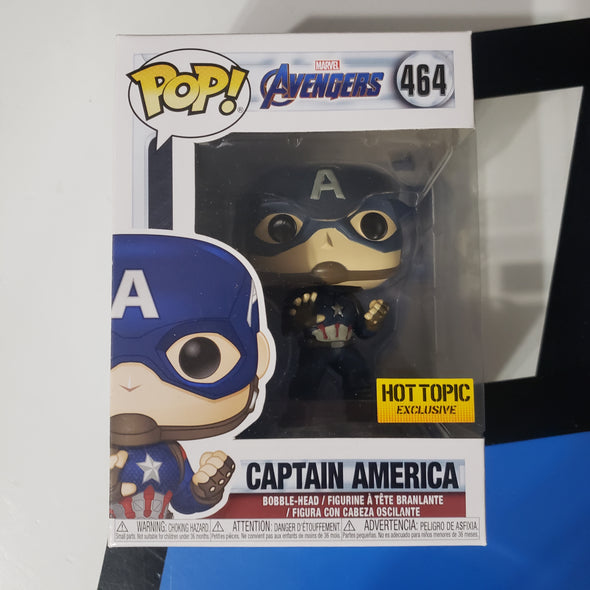 Funko Pop Marvel Avengers 464 Captain America Hot Topic Exclusive Viny –  Farpoint Toys