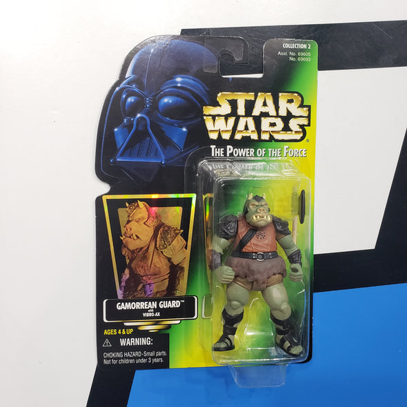 Kenner Star Wars Power of the Force Holographic Gamorrean Guard POTF Green Card Action Figure