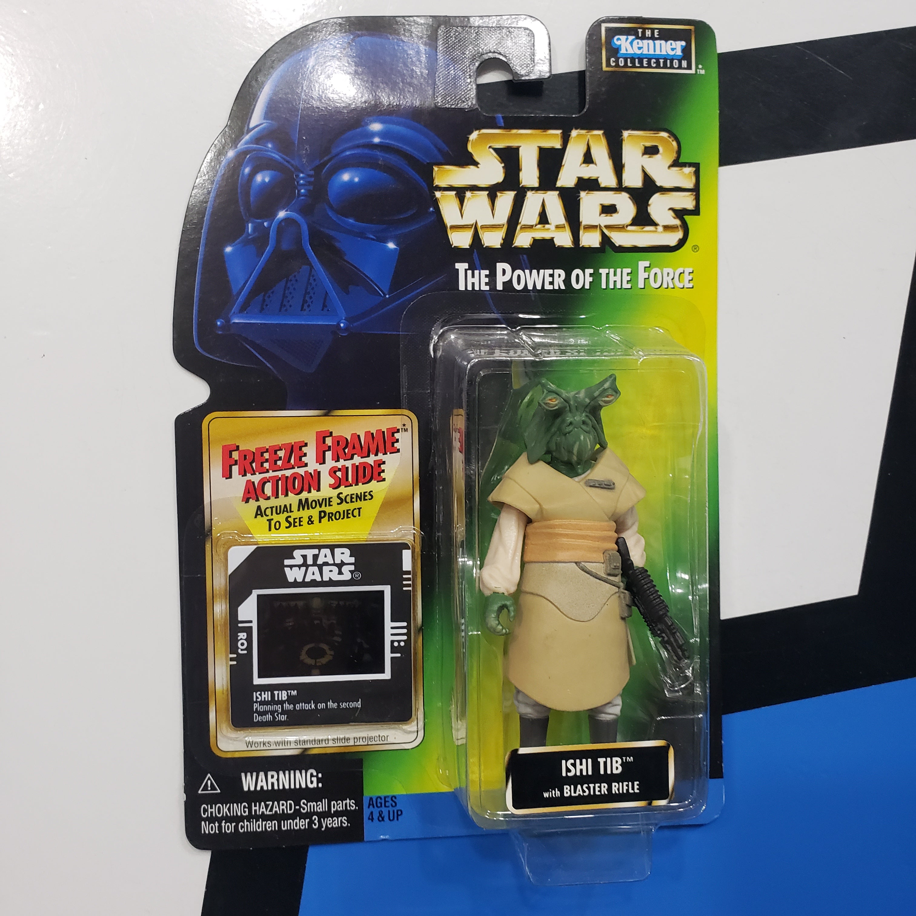 Kenner Star Wars Power of the Force Freeze Frame Ishi Tibb POTF Green Card  Action Figure