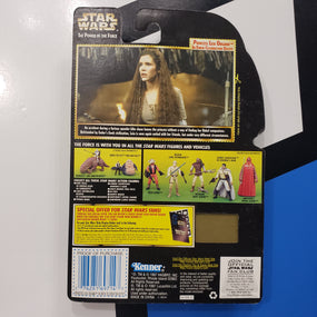 Kenner Star Wars Power of the Force Freeze Frame Princess Leia Organa in Ewok Celebration Endor Dress POTF Green Card Action Figure