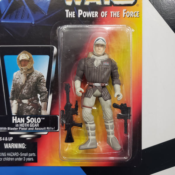Kenner Star Wars Power of the Force Han Solo in Hoth Gear POTF Red Card Action Figure